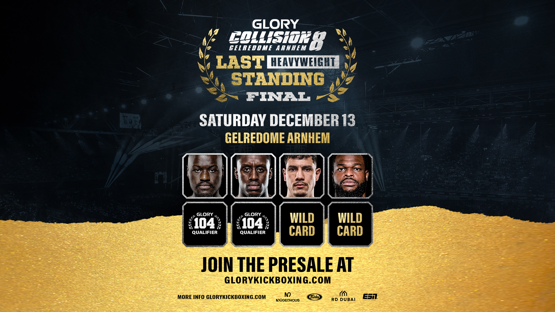 GLORY COLLISION 8 on December 13 at the GelreDome - GLORY Kickboxing