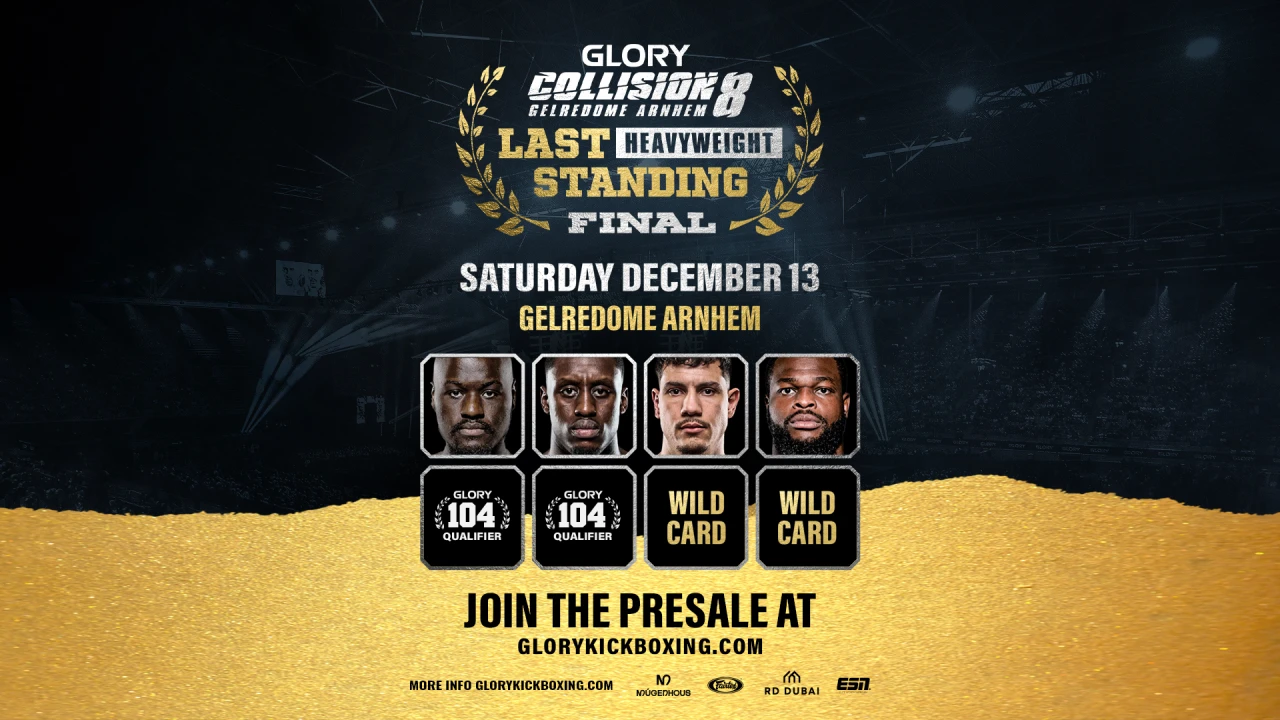 GLORY COLLISION 8 on December 13 at the GelreDome - GLORY Kickboxing